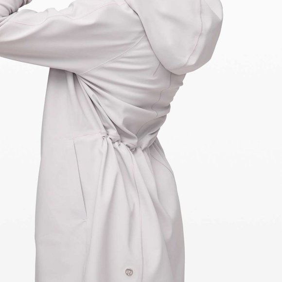 LULULEMON Women's Glyde Along Softshell jacket gray size 8 - Picture 2 of 9